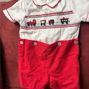 Carriage Boutique Red and White Kids Matching Set